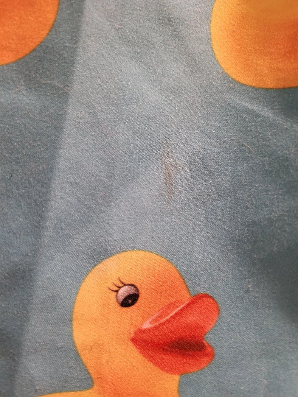 Neff Aqua Blue Swim Trunks with Yellow Rubber Duck Print XL